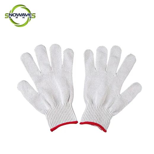 cotton knitted gloves